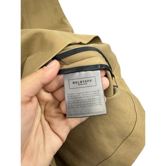 Belstaff Cotton Dress With Leather Trim Size Made In Italy Small 4-6 42 READ - Picture 7 of 15